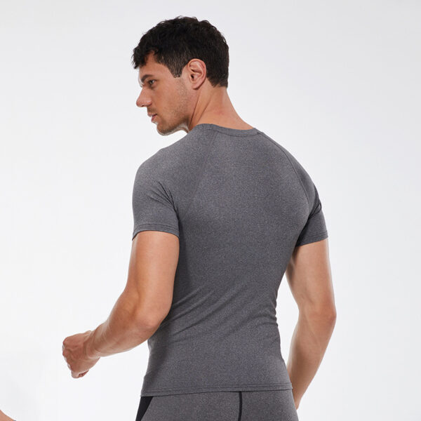 Gym T-shirt - Men’s Compression Short Sleeve Fitness Tee - Image 2