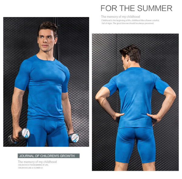 Running Shirt - Men's Quick Dry Compression Fitness Top - Image 2