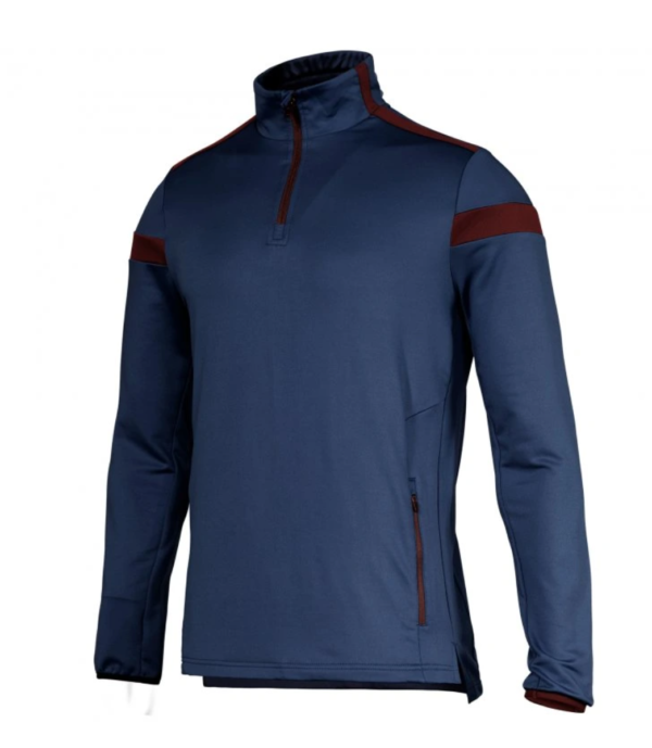 Hitting Jacket - Mizuno Youth Long Sleeve in Royal Blue - Image 5