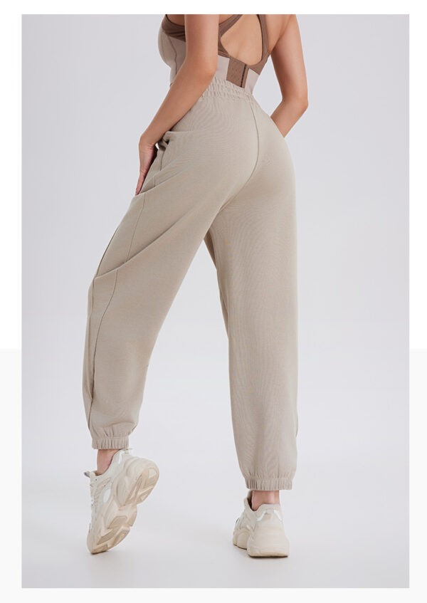 High-Waisted Women’s Stretchy Yoga Pants with Training Strap - Image 5
