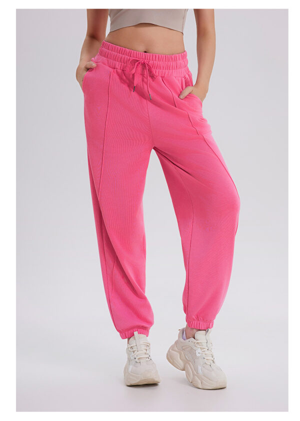 High-Waisted Women’s Stretchy Yoga Pants with Training Strap - Image 6