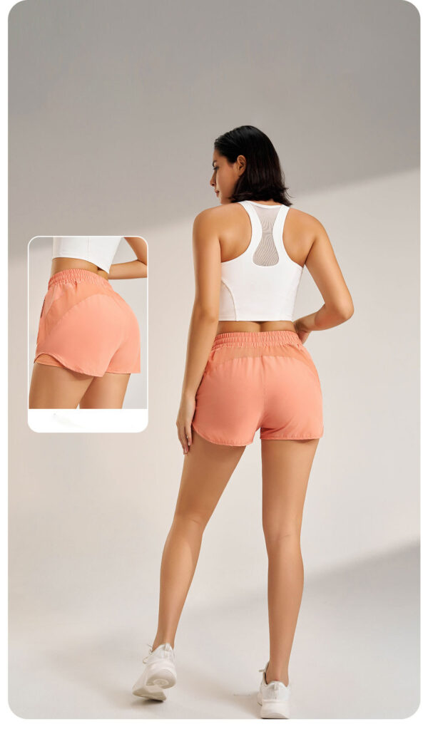 Women's High-Waist Sports Shorts – Loose, Three-Quarter Length, Quick-Dry and Breathable - Image 3