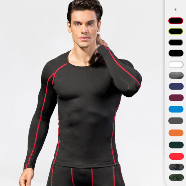 Gym T-Shirt - Pro Skinny Long Sleeve Fitness Wear - Image 13