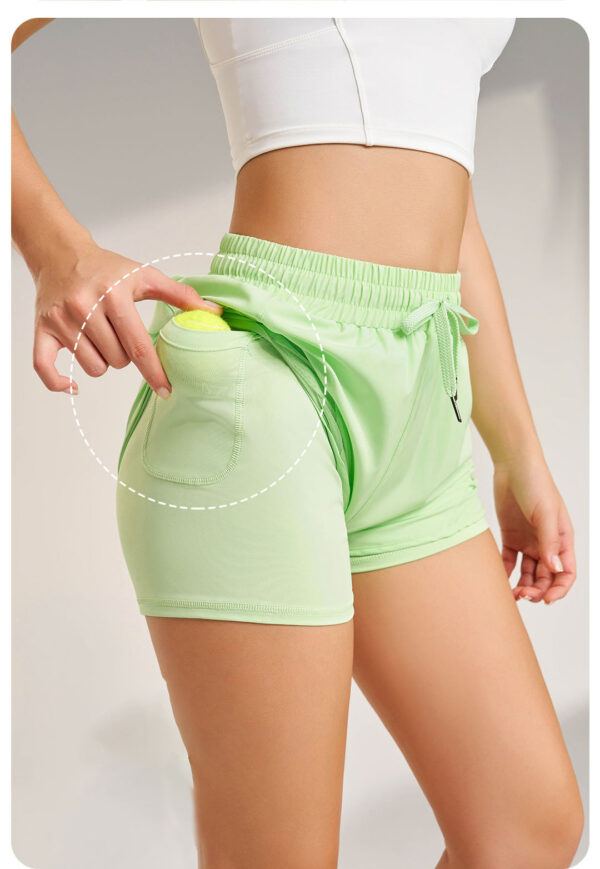 Women's High-Waist Sports Shorts – Loose, Three-Quarter Length, Quick-Dry and Breathable - Image 8