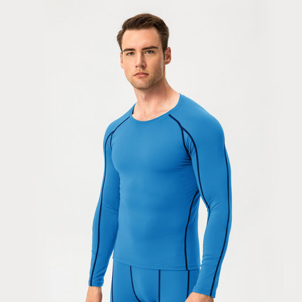 Gym T-Shirt - Pro Skinny Long Sleeve Fitness Wear - Image 4