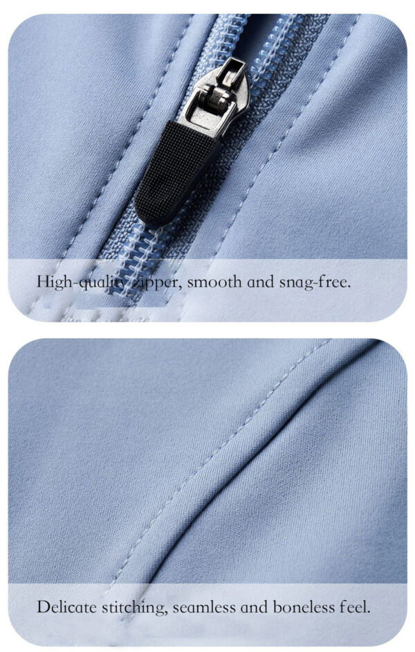 Women's Long Sleeve Workout Jumpsuit – Yoga Top with Thumbholes for Gym and Cycling - Image 11