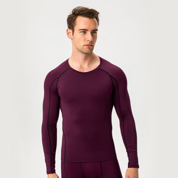 Gym T-Shirt - Pro Skinny Long Sleeve Fitness Wear - Image 7
