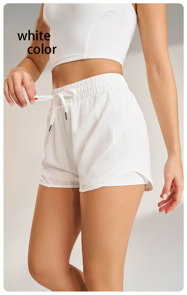 Women's High-Waist Sports Shorts – Loose, Three-Quarter Length, Quick-Dry and Breathable - Image 9