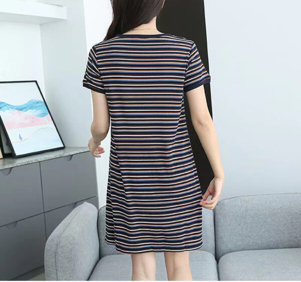 Pullover Dress – Women’s Summer O-Neck Short Sleeve - Image 6