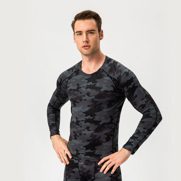 Gym T-Shirt - Pro Skinny Long Sleeve Fitness Wear - Image 10