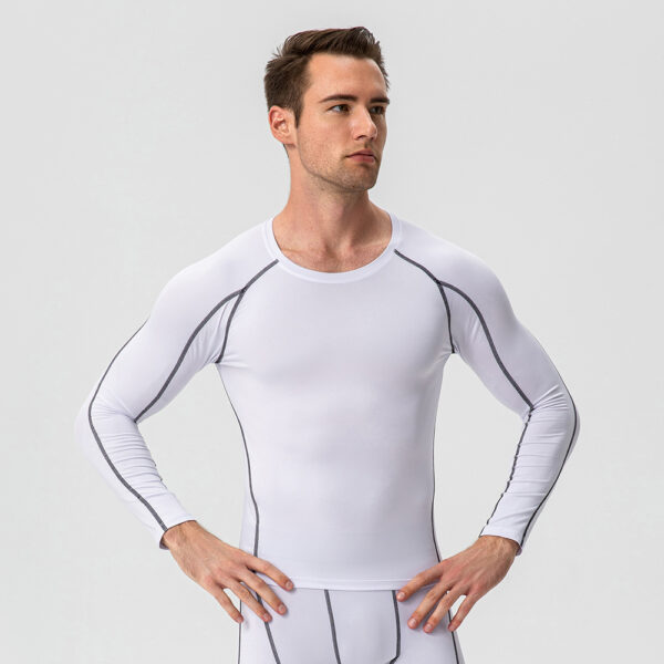 Gym T-Shirt - Pro Skinny Long Sleeve Fitness Wear - Image 11