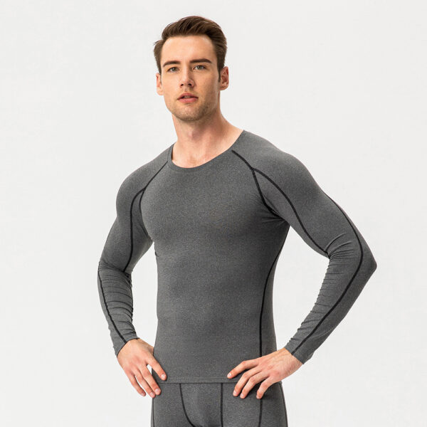 Gym T-Shirt - Pro Skinny Long Sleeve Fitness Wear - Image 12