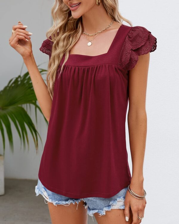 Square Neck Casual Top – Women’s Summer Top