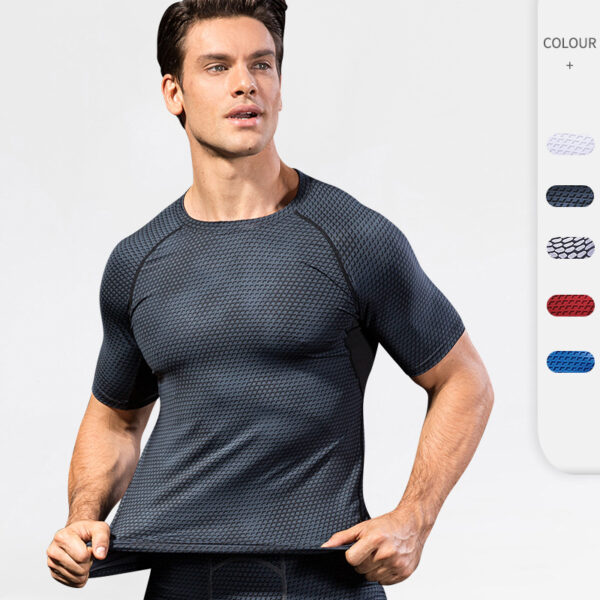 Running Shirt - Men's Quick Dry Compression Fitness Top - Image 7