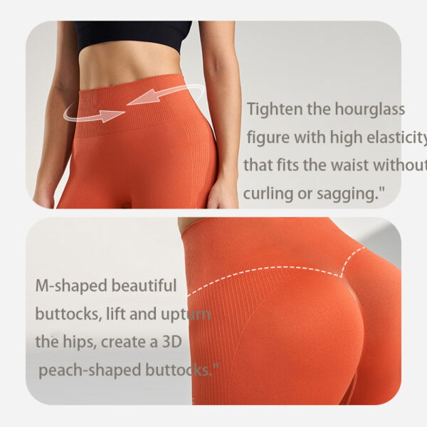 High-Waist Seamless Leggings – Quick-Dry, Butt Lifting for Gym - Image 12