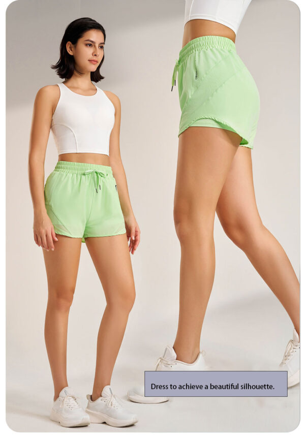 Women's High-Waist Sports Shorts – Loose, Three-Quarter Length, Quick-Dry and Breathable - Image 6