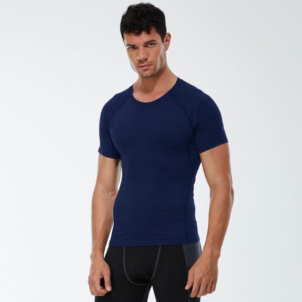 Gym T-shirt - Men’s Compression Short Sleeve Fitness Tee - Image 6