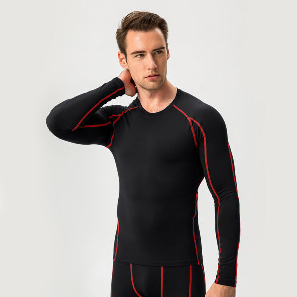 Gym T-Shirt - Pro Skinny Long Sleeve Fitness Wear - Image 6