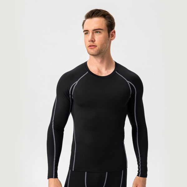 Gym T-Shirt - Pro Skinny Long Sleeve Fitness Wear - Image 8