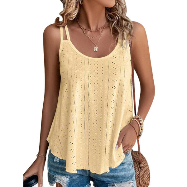 Cami Tank Top – Women’s Summer U-Neck Spaghetti Strap Vest - Image 4
