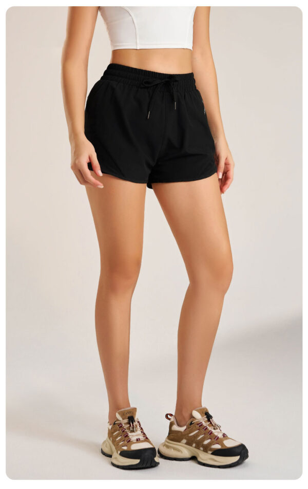 Women's High-Waist Sports Shorts – Loose, Three-Quarter Length, Quick-Dry and Breathable - Image 11