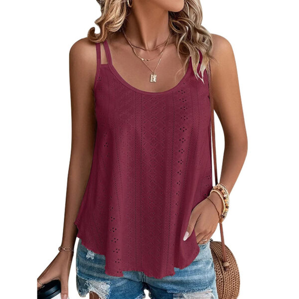 Cami Tank Top – Women’s Summer U-Neck Spaghetti Strap Vest - Image 6