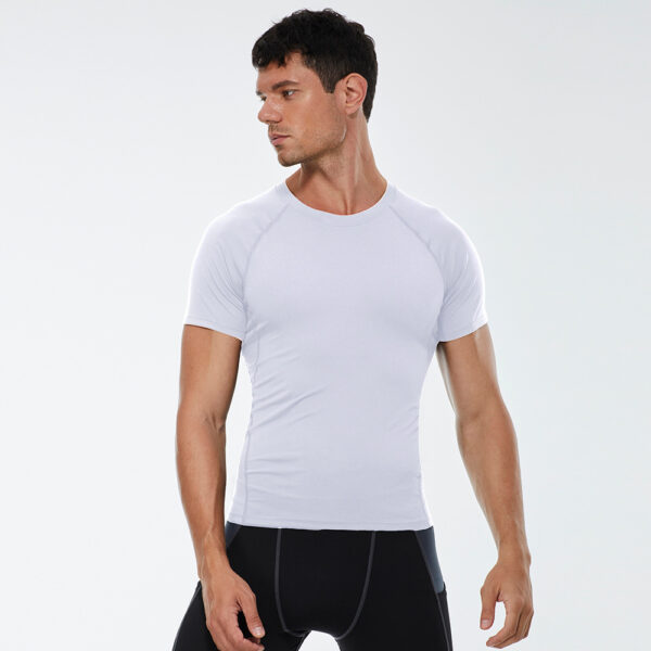 Gym T-shirt - Men’s Compression Short Sleeve Fitness Tee - Image 9