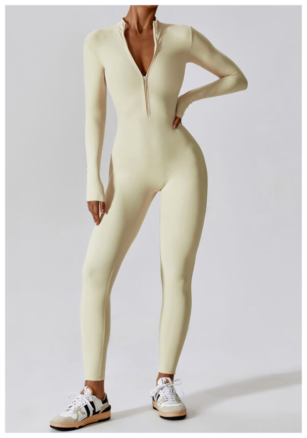 Sports Jumpsuit: Zipper Rompers for Women’s Fitness and Yoga - Image 8