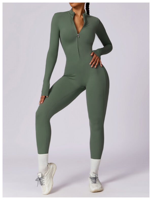 Sports Jumpsuit: Zipper Rompers for Women’s Fitness and Yoga - Image 6
