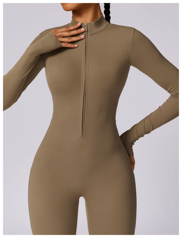 Sports Jumpsuit: Zipper Rompers for Women’s Fitness and Yoga - Image 10