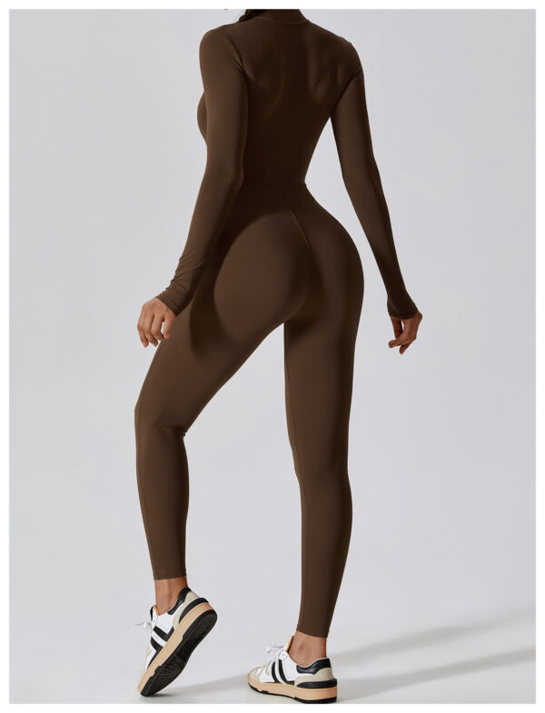 Sports Jumpsuit: Zipper Rompers for Women’s Fitness and Yoga - Image 4
