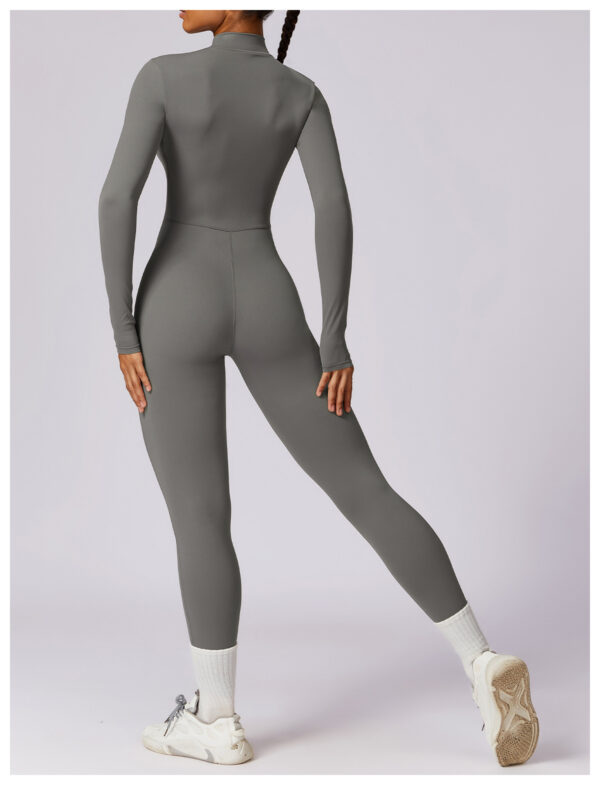 Sports Jumpsuit: Zipper Rompers for Women’s Fitness and Yoga - Image 12