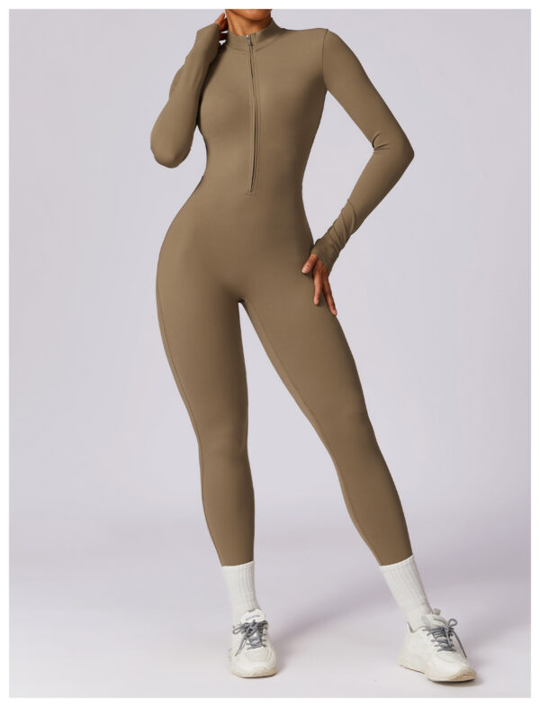 Sports Jumpsuit: Zipper Rompers for Women’s Fitness and Yoga - Image 9