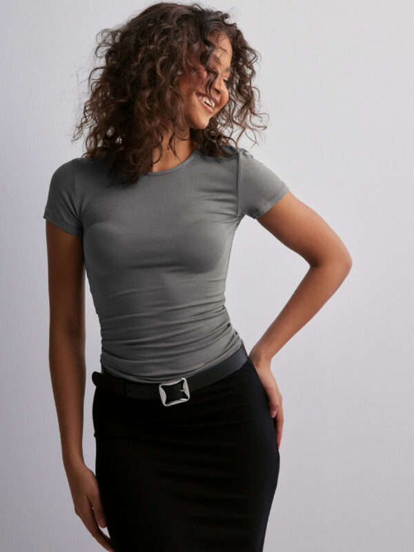 Women's Summer Round Neck Short Sleeve T-Shirt – One-Piece Top - Image 4