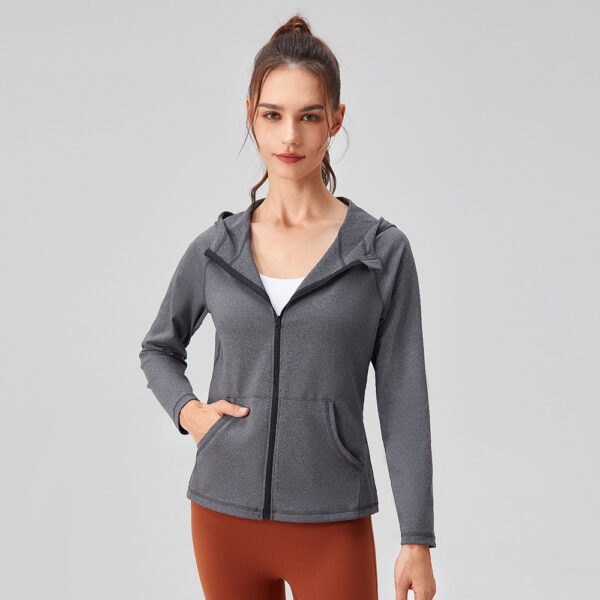 Performance Hoodie for Women – Full Zip Outdoor Jacket - Image 2