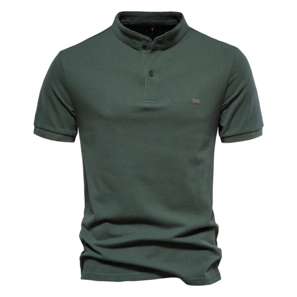 Men’s Polo Shirt - 100% Cotton Casual Short Sleeve Tee - Image 2