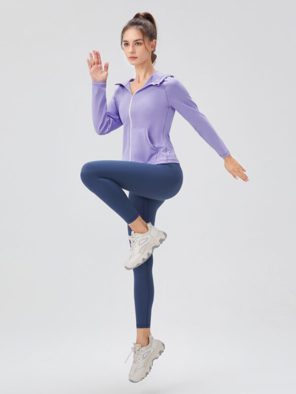 Performance Hoodie for Women – Full Zip Outdoor Jacket - Image 4