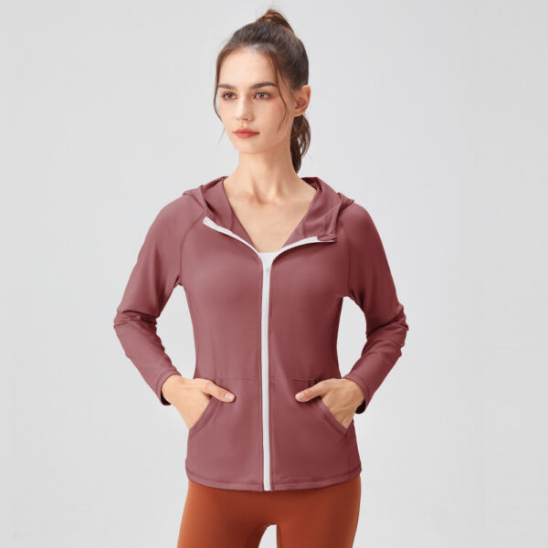 Performance Hoodie for Women – Full Zip Outdoor Jacket - Image 3