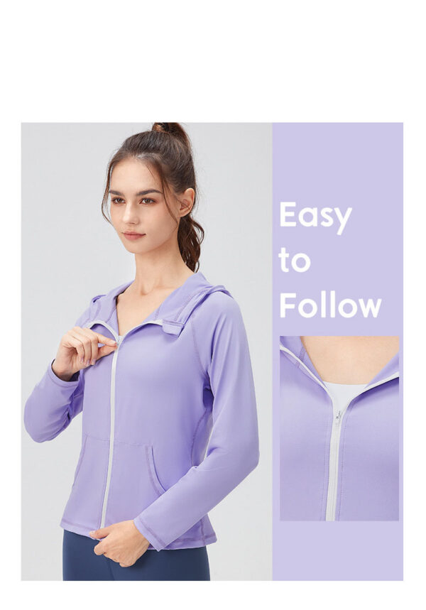 Performance Hoodie for Women – Full Zip Outdoor Jacket - Image 6