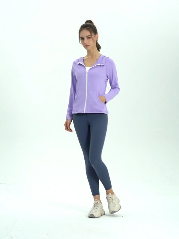 Performance Hoodie for Women – Full Zip Outdoor Jacket - Image 7