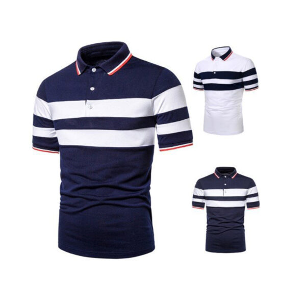 Polo T-Shirt - Short Sleeve Cotton Casual Tee for Men - Image 3