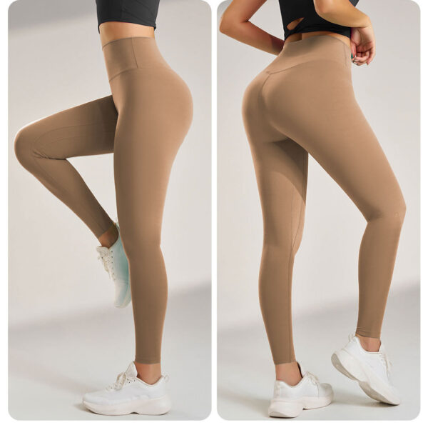 Waisted Seamless Yoga Leggings – Comfortable Fitness Pant - Image 4