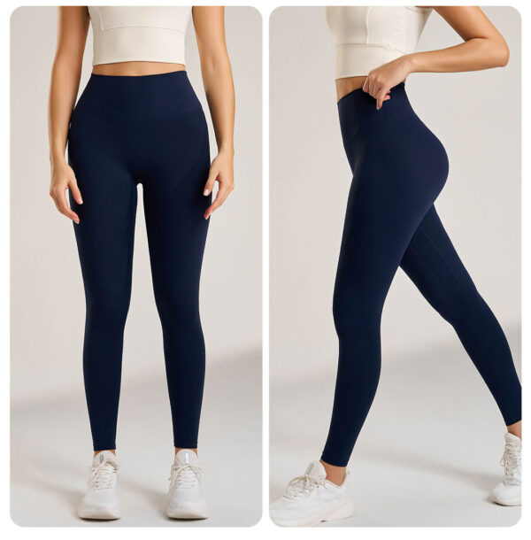 Waisted Seamless Yoga Leggings – Comfortable Fitness Pant - Image 5