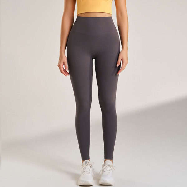 Waisted Seamless Yoga Leggings – Comfortable Fitness Pant - Image 9