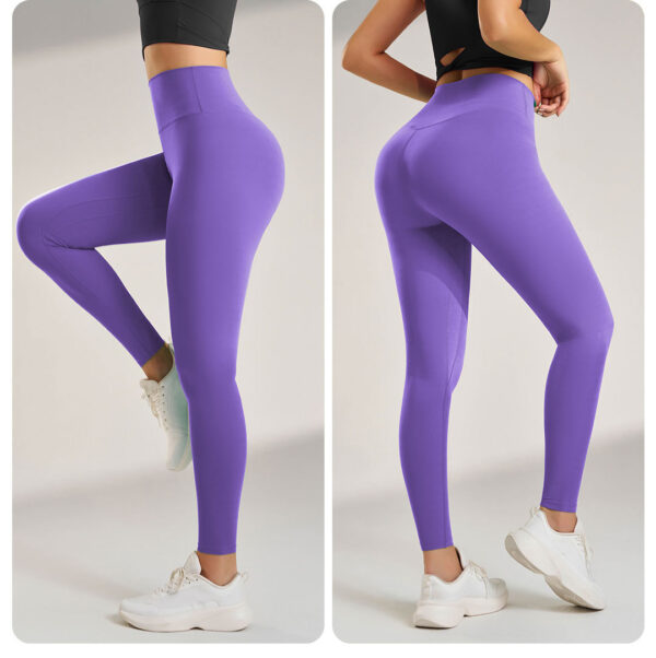 Waisted Seamless Yoga Leggings – Comfortable Fitness Pant - Image 10