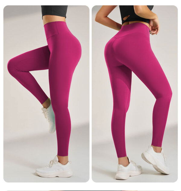 Waisted Seamless Yoga Leggings – Comfortable Fitness Pant - Image 15